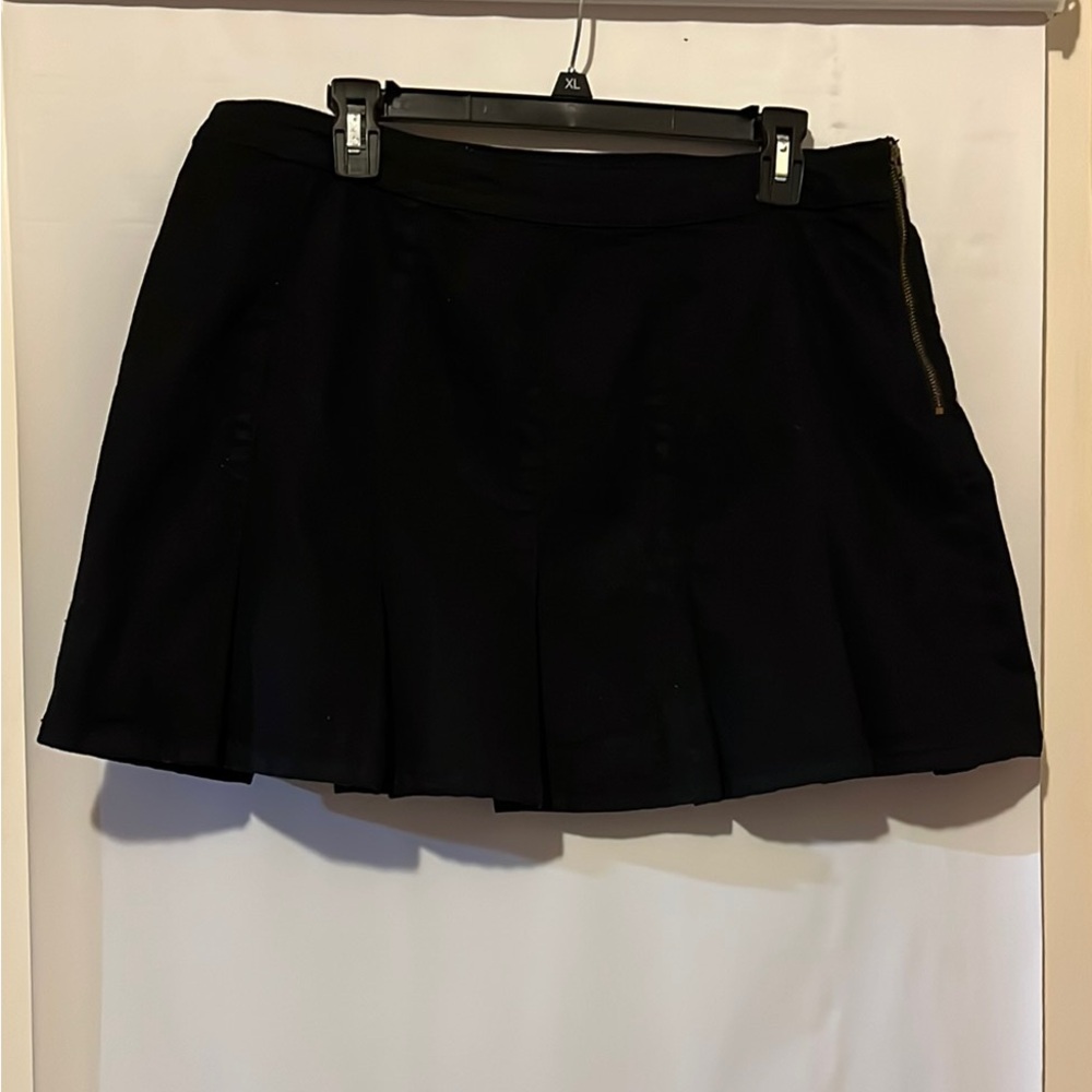 No Boundaries Black Skater Mini Skirt
